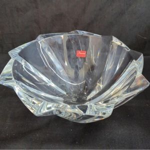 Baccarat Crystal Objectif Bowl 4” Tall 8” Diameter in Baccarat Red Box